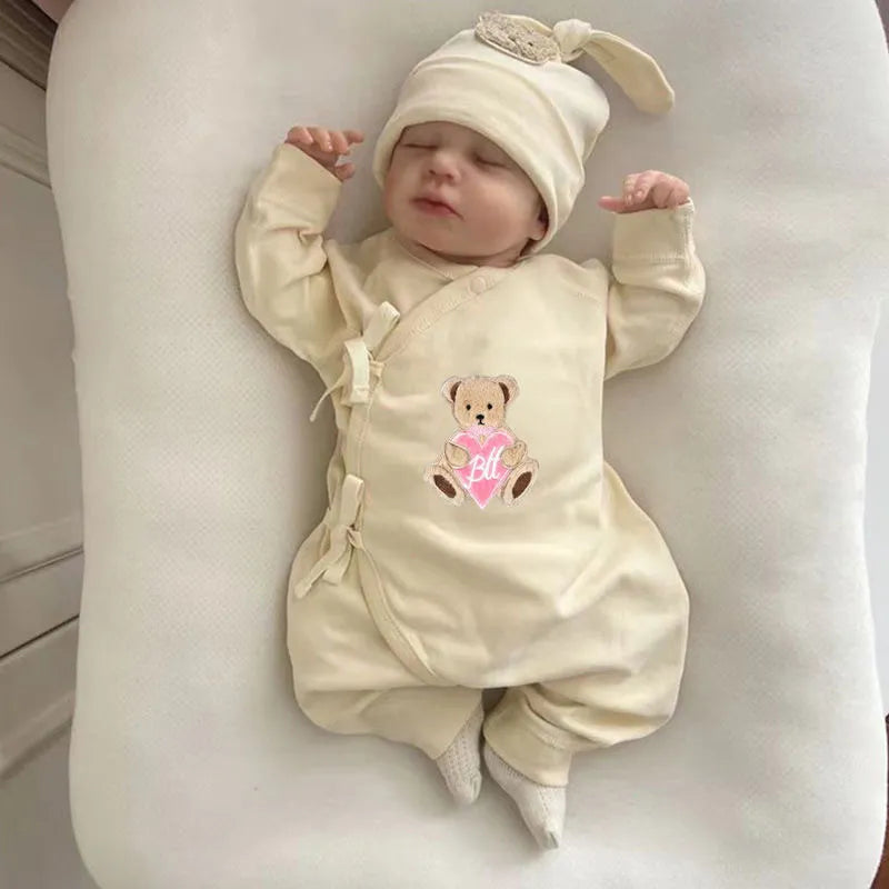 49cm Simulation Baby Reborn Doll LOULOU Handmade 3D Skin Vein Blood Thread Visible