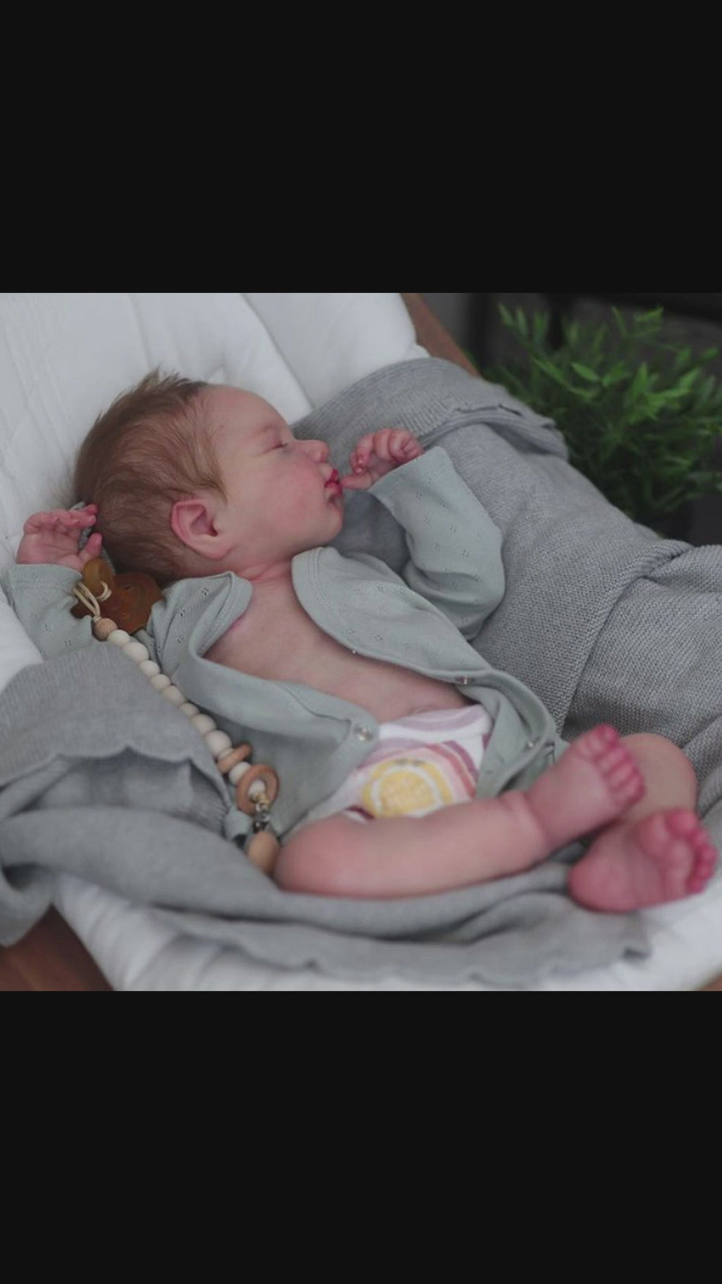 Premium 19" Reborn Doll  - Hand Painted & Weighted  Handmade Reborn Doll for Collection